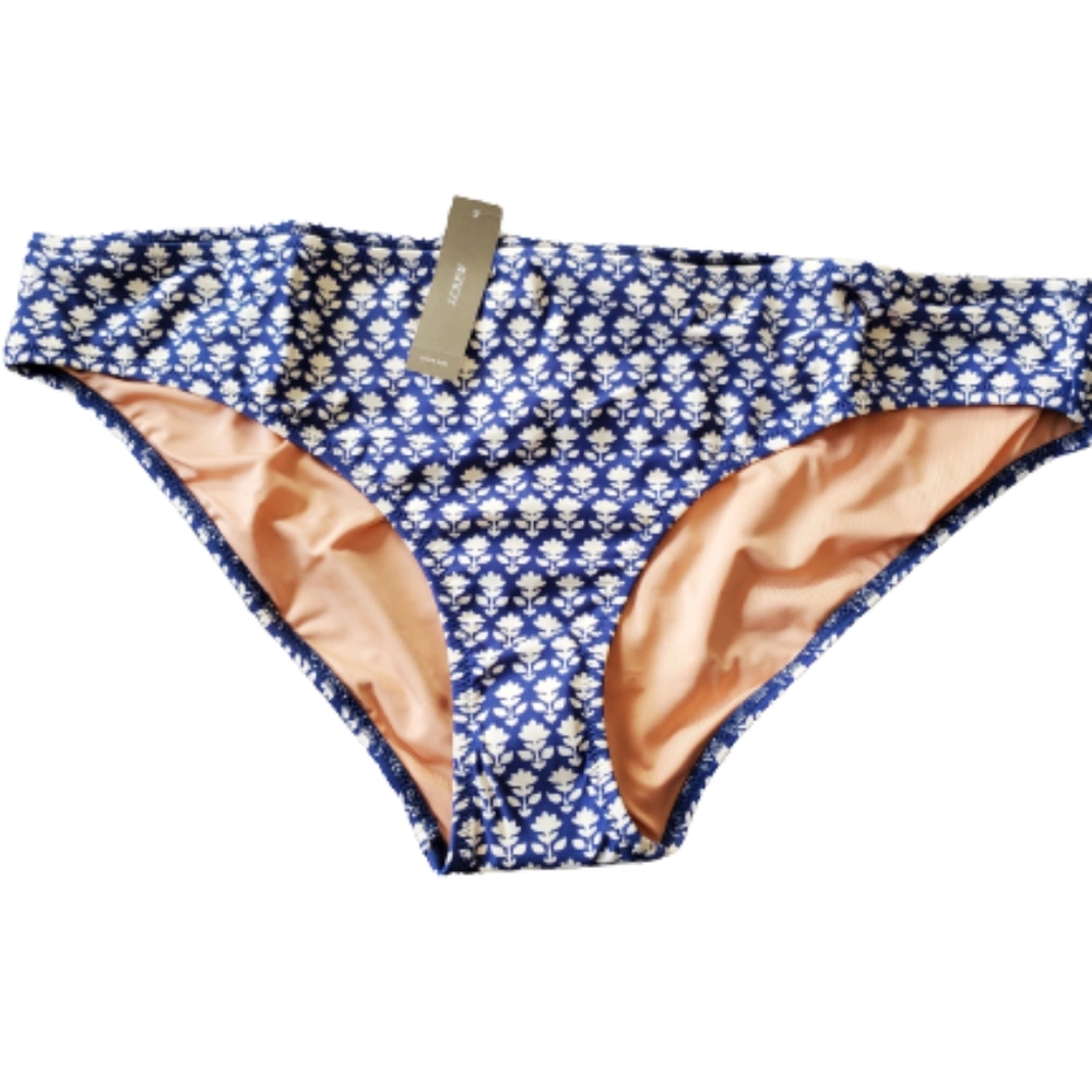 J.Crew plus floral mid rise full coverage hipster bikini bottoms, 3XL, b… - Picture 4 of 9